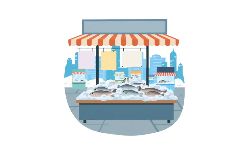 Картинка рыбного рынка гайда нутрициолога Юлии Вороновой
